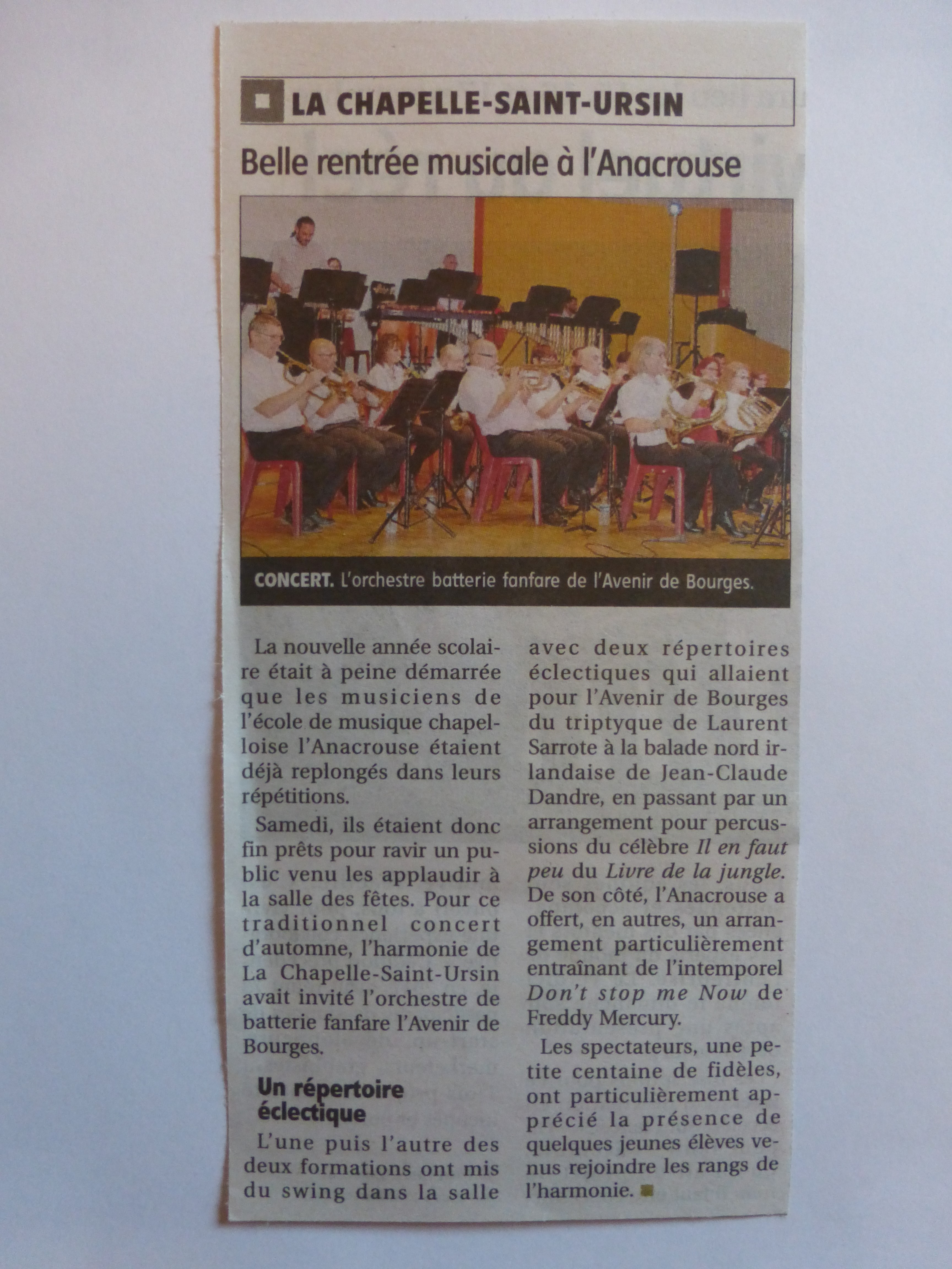 Concert du 05/10/2019